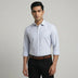 Super Premium Slim Fit Blue Striped Oxford Shirt