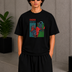 Deer Goat Tee Black