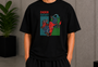 Deer Goat Tee Black