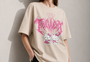 Star core Women Tee Beige