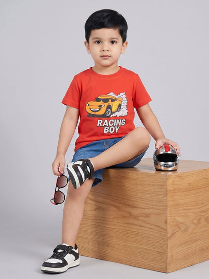 Coolbee Store Kids Boys T-Shirt - Orange (CSKT221) – additional view 2