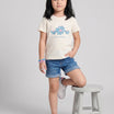 Kids Girls T-Shirt - Offwhite (KGSSA31)