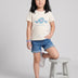 Kids Girls T-Shirt - Offwhite (KGSSA31)