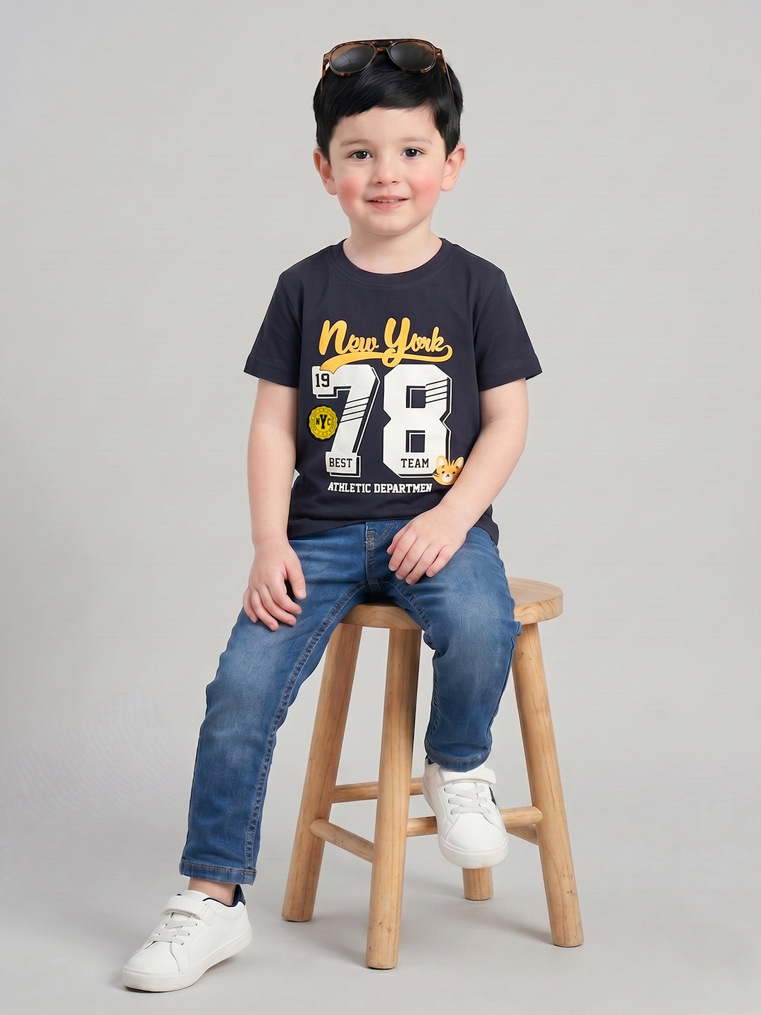Coolbee Store Kids Boys T-Shirt - Navy (CSKT204) – additional view 2
