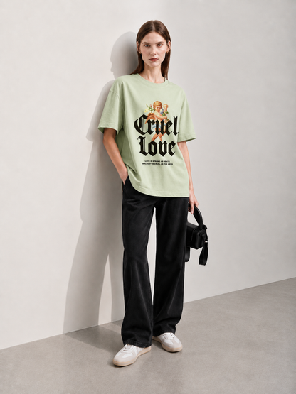 Cruel Love Women Tee Green