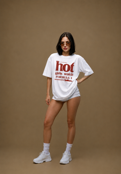 Pole Position Women Tee White