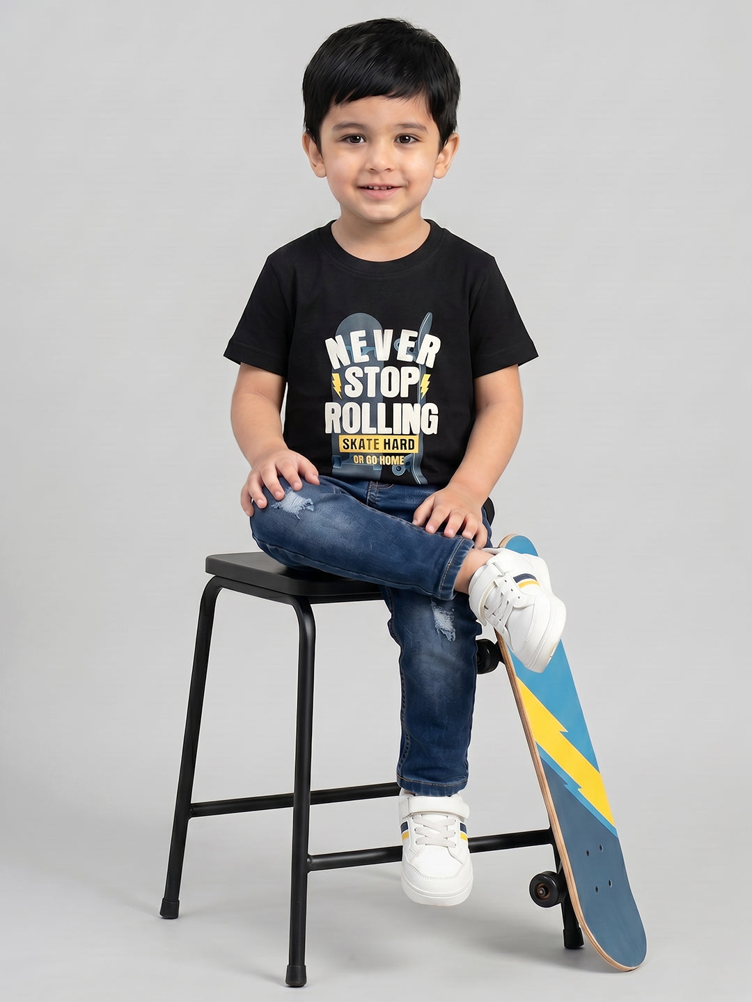 Coolbee Store Kids Boys T-Shirt - Black (CSKT225) – additional view 2