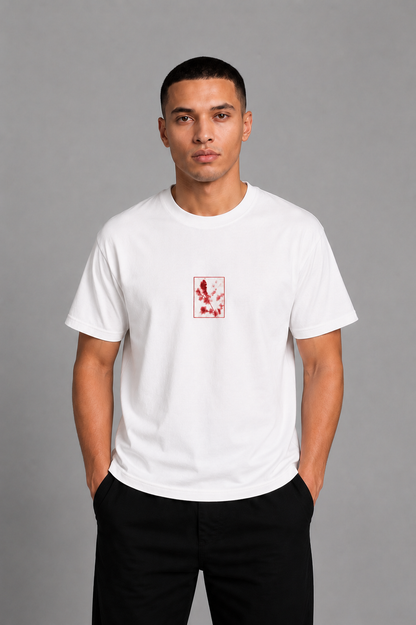 Cool Bee Flow Tee White for Men - White Oversized Graphic Tee Streetwear India - Lifestyle View
