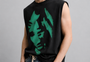 Street Sakura Black Tank