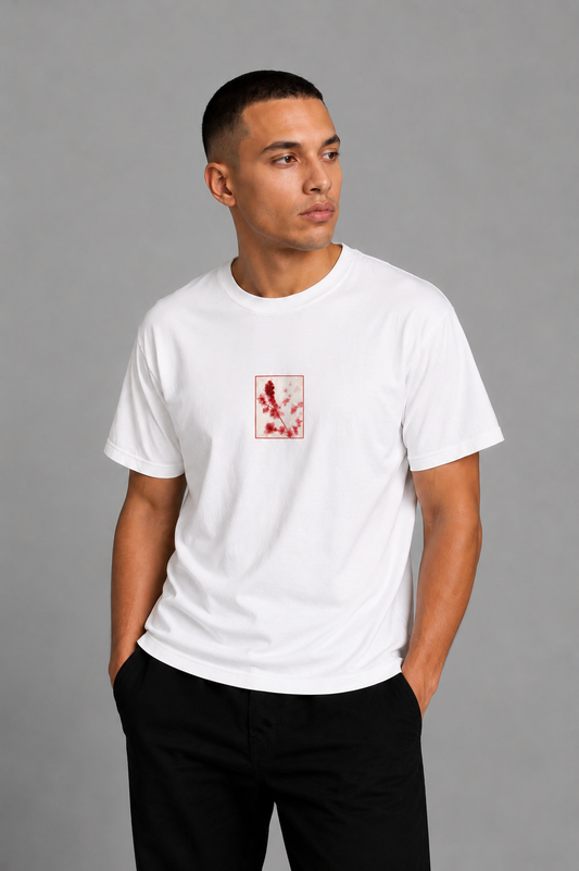 Cool Bee Flow Tee White for Men - White Oversized Graphic Tee Streetwear India - Back View