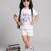 Kids Girls T-Shirt - White (CSKT210)