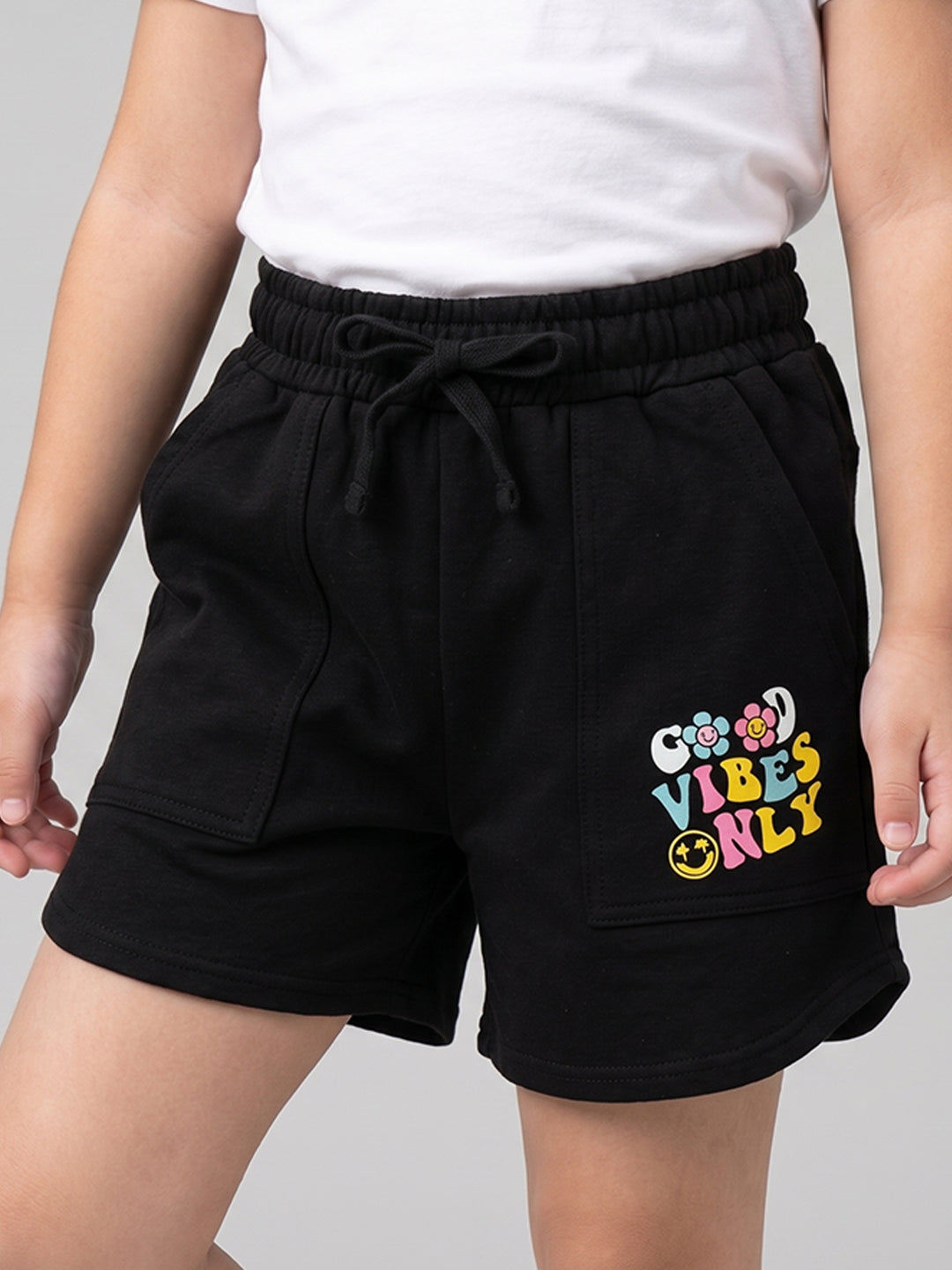 Coolbee Store Kids Girls Shorts - Black (CSKS110) – additional view 2