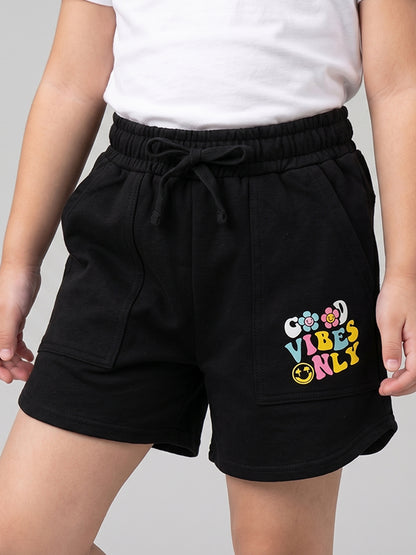 Coolbee Store Kids Girls Shorts - Black (CSKS110) – additional view 2