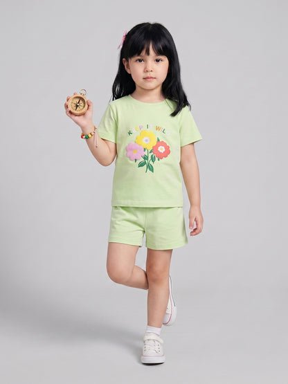 Coolbee Store Kids Girls T-Shirt - Green (KGSSA32) – additional view 2