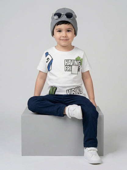 Coolbee Store Kids Boys T-Shirt - White (CSKT218) – additional view 2