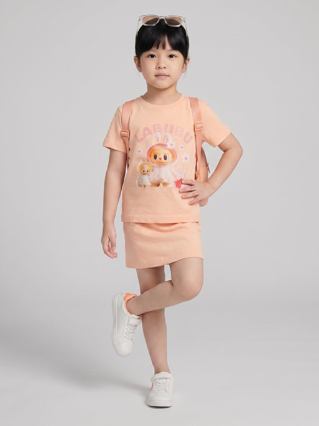 Coolbee Store Kids Girls T-Shirt - Peach (CSKT211) – additional view 2