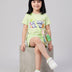 Kids Girls T-Shirt - Green (KGSSA40)