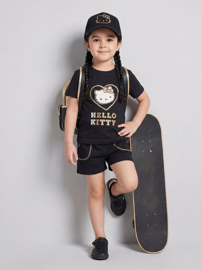 Coolbee Store Kids Girls T-Shirt - Black (CSKT213) – additional view 2