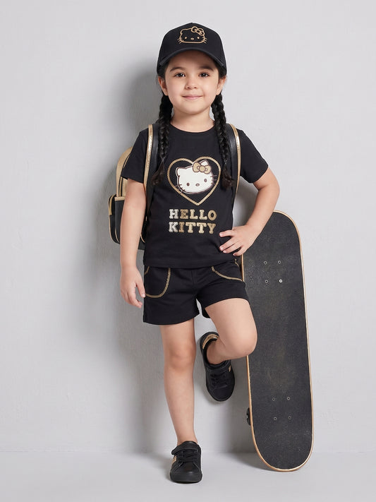 Coolbee Store Kids Girls T-Shirt - Black (CSKT213) – additional view 2