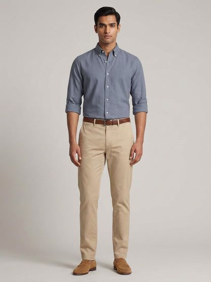 Essential Super Premium Oxford Shirt Grey