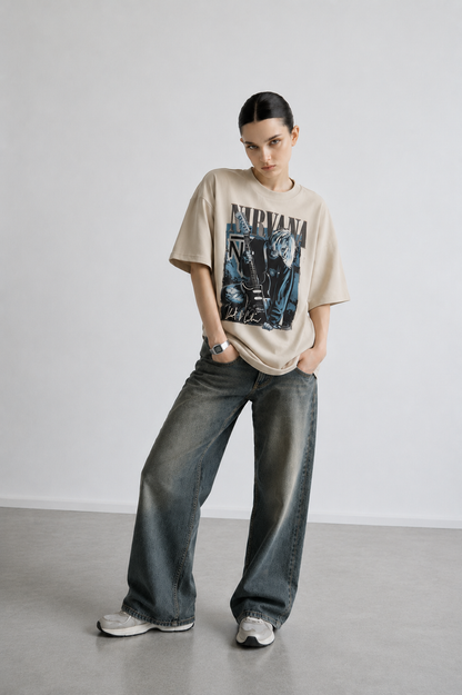 LIT Women Tee Beige