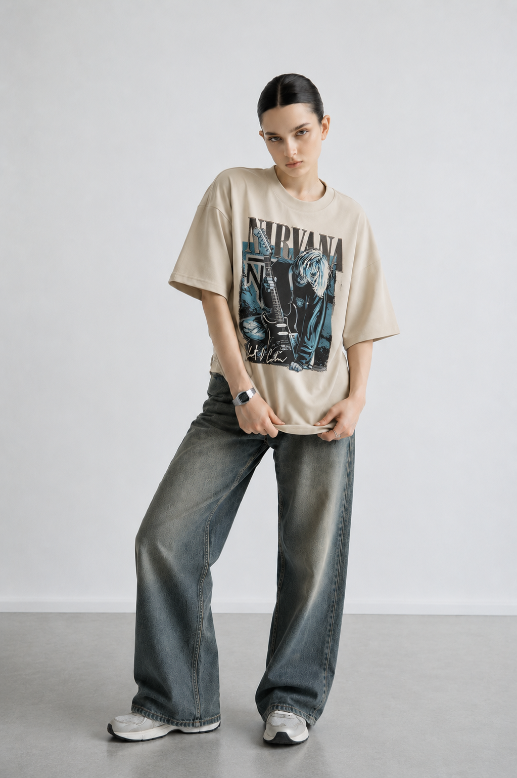 LIT Women Tee Beige