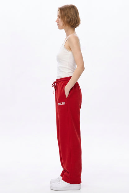Cool Bee Joggers Red for Women - Joggers Casual Streetwear India - Lifestyle View
