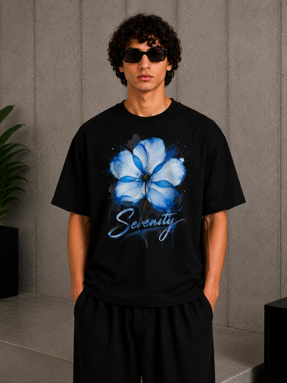 Cool Bee Burst Black for Men - Black Oversized Graphic Tee Streetwear India