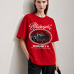 Neon Skyline Women Tee Red