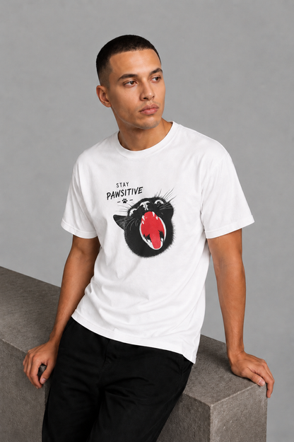 Cool Bee Claw Tee White for Men - White Oversized Graphic Tee Streetwear India - Back View