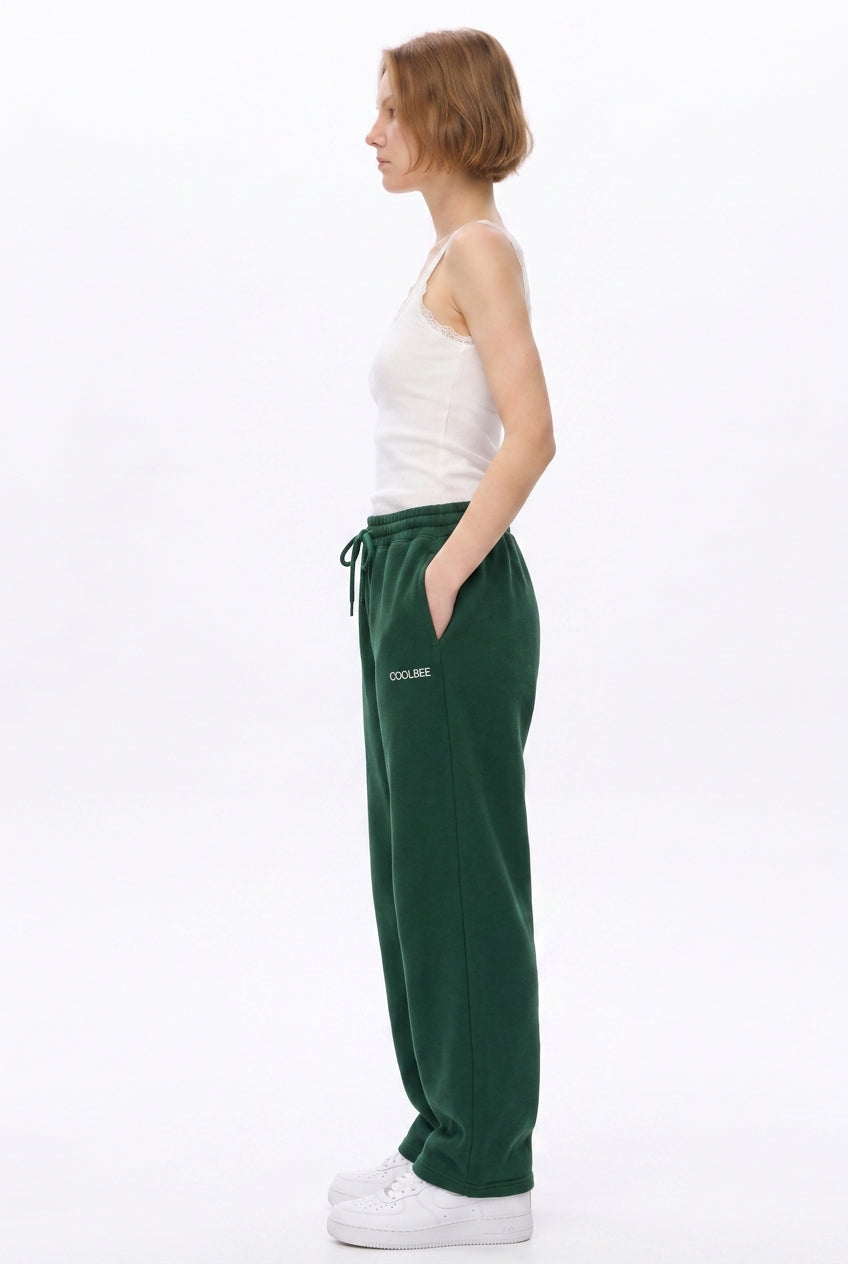 Cool Bee Joggers Bottle Green for Women - Joggers Casual Streetwear India - Lifestyle View