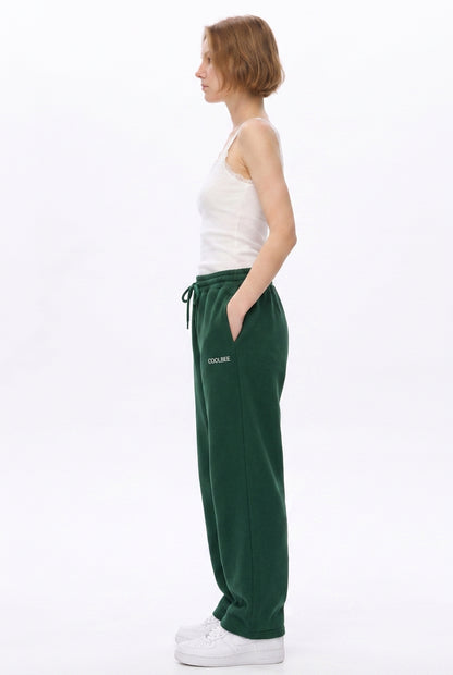 Cool Bee Joggers Bottle Green for Women - Joggers Casual Streetwear India - Lifestyle View