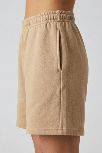 Cool Bee Regular Fit Shorts Beige for Women - Beige Regular Fit Casual Shorts India - Lifestyle View