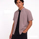 Oxford Casual Half Shirt Maroon