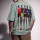 Matchday Abstract Tee Green