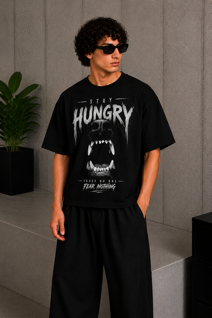 Cool Bee Alpha Tee Black for Men - Black Oversized Graphic Tee Streetwear India