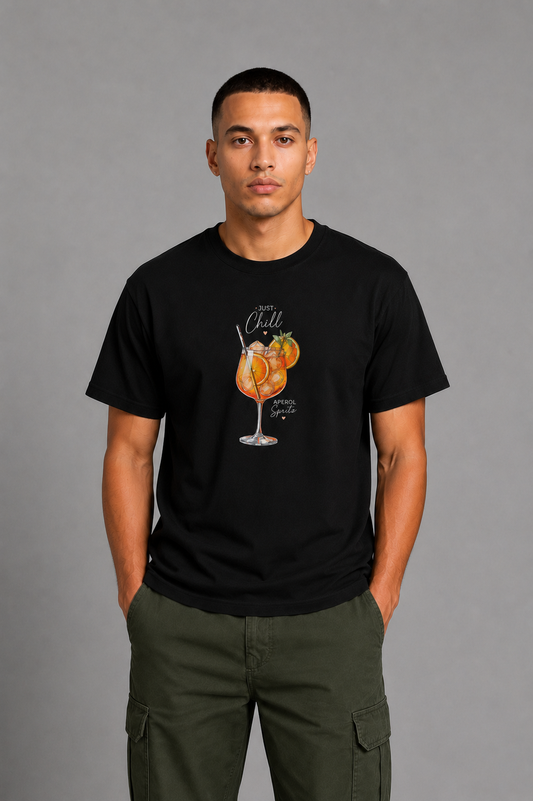 Cool Bee Fizz Tee Black for Men - Black Oversized Graphic Tee Streetwear India
