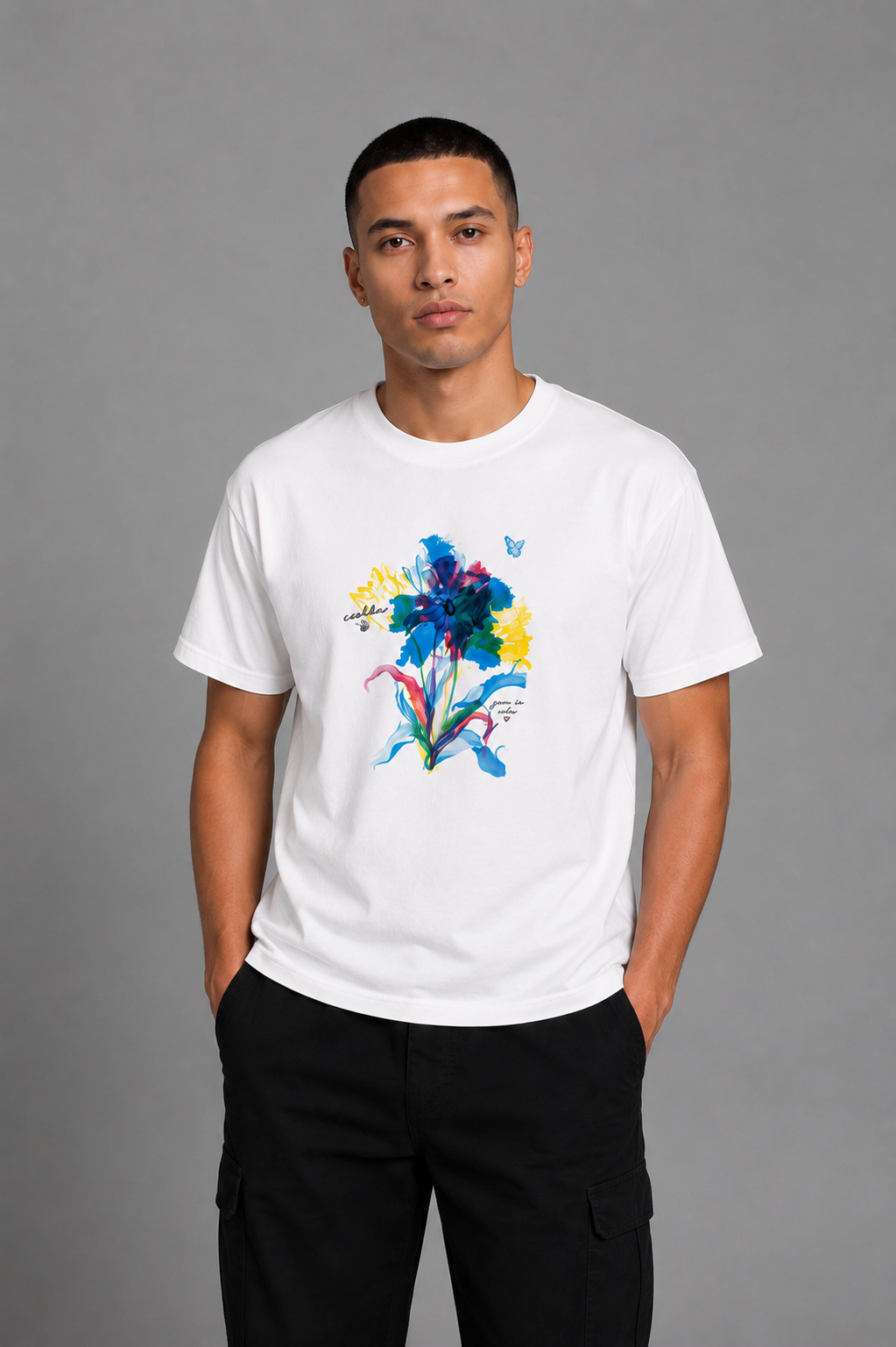 Cool Bee Wilder Tee White for Men - White Oversized Graphic Tee Streetwear India