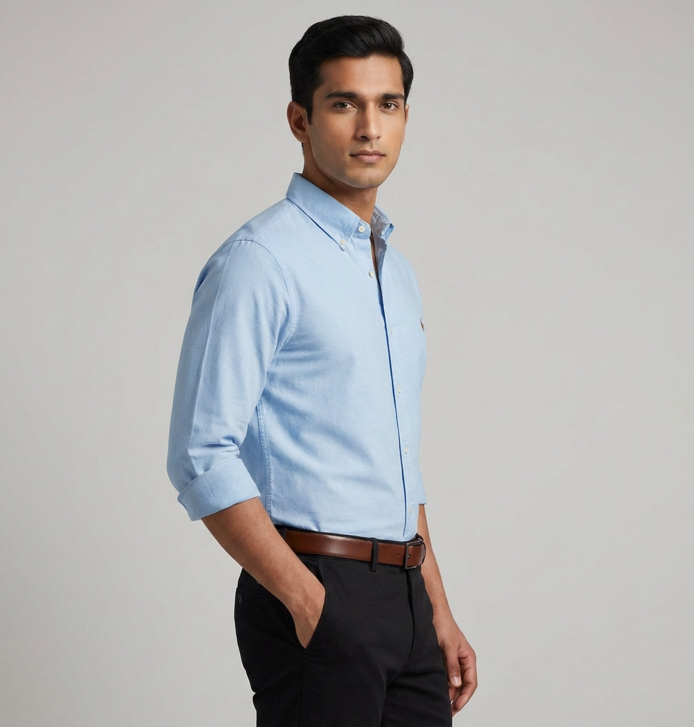 Essential Super Premium Oxford Shirt Blue