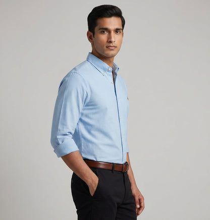 Essential Super Premium Oxford Shirt Blue