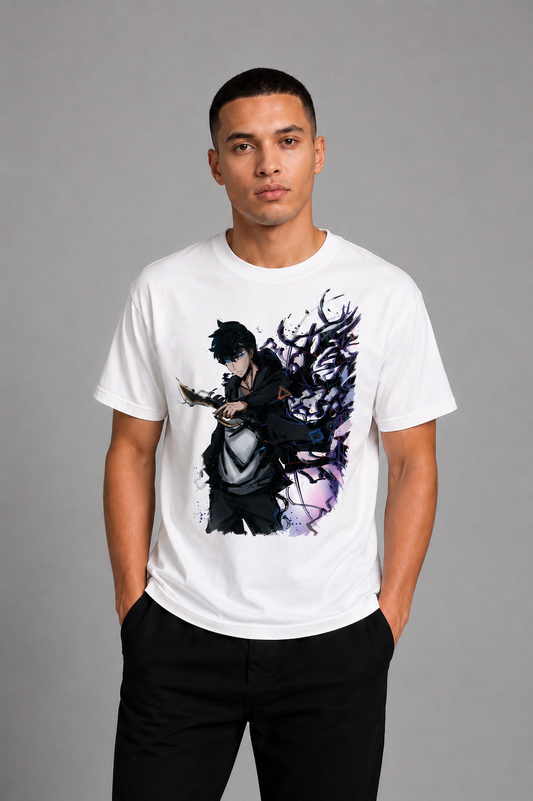 Cool Bee Conceptual Edit Tee White for Men - White Oversized Graphic Tee Streetwear India