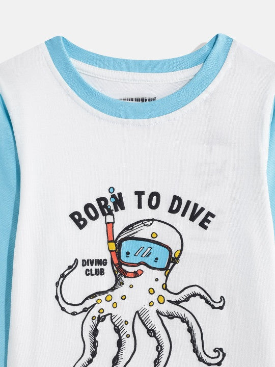 Coolbee Store Kids Boys Clothing Set - Off White (KBAW25ST10) – back view
