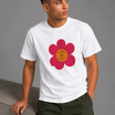 Meadow Red Flower White