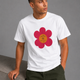 Meadow Red Flower White