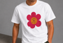 Meadow Red Flower White