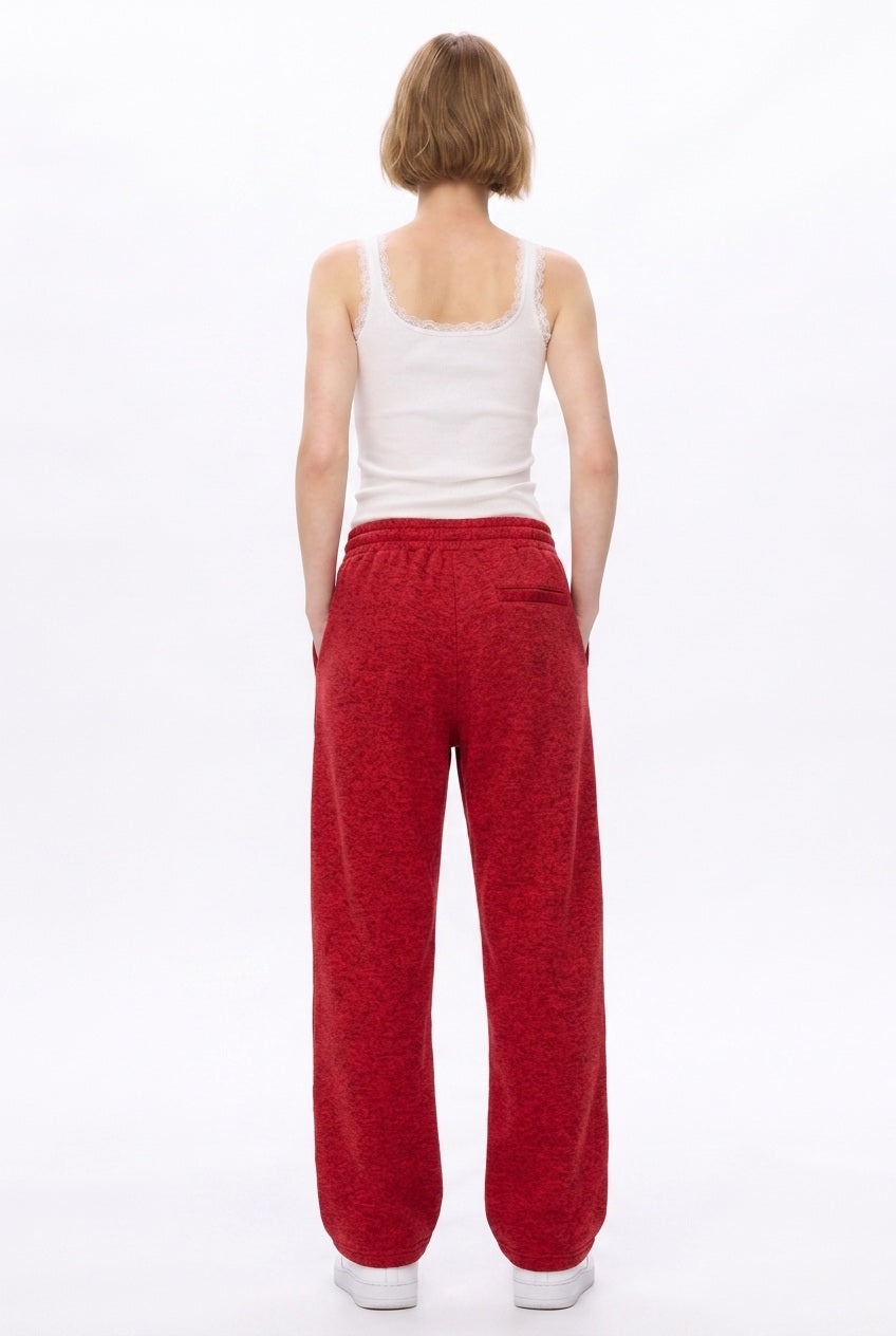 Cool Bee Joggers Red Milange for Women - Joggers Casual Streetwear India - Lifestyle View