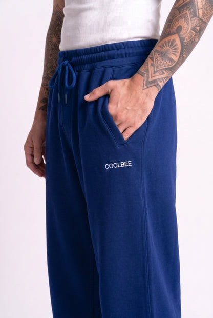 Cool Bee Joggers Royal Blue for Men - Royal Blue Joggers Casual Streetwear India - Lifestyle View