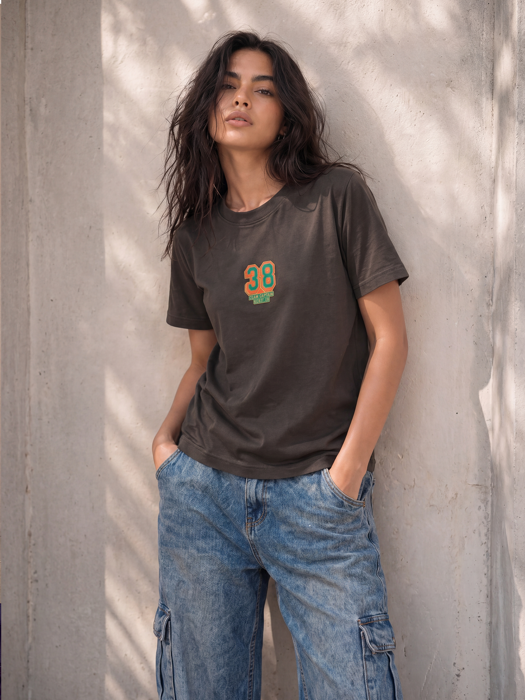 Cool Bee Regular Fit Tees Women for Women - Regular Fit Tee India - Back View