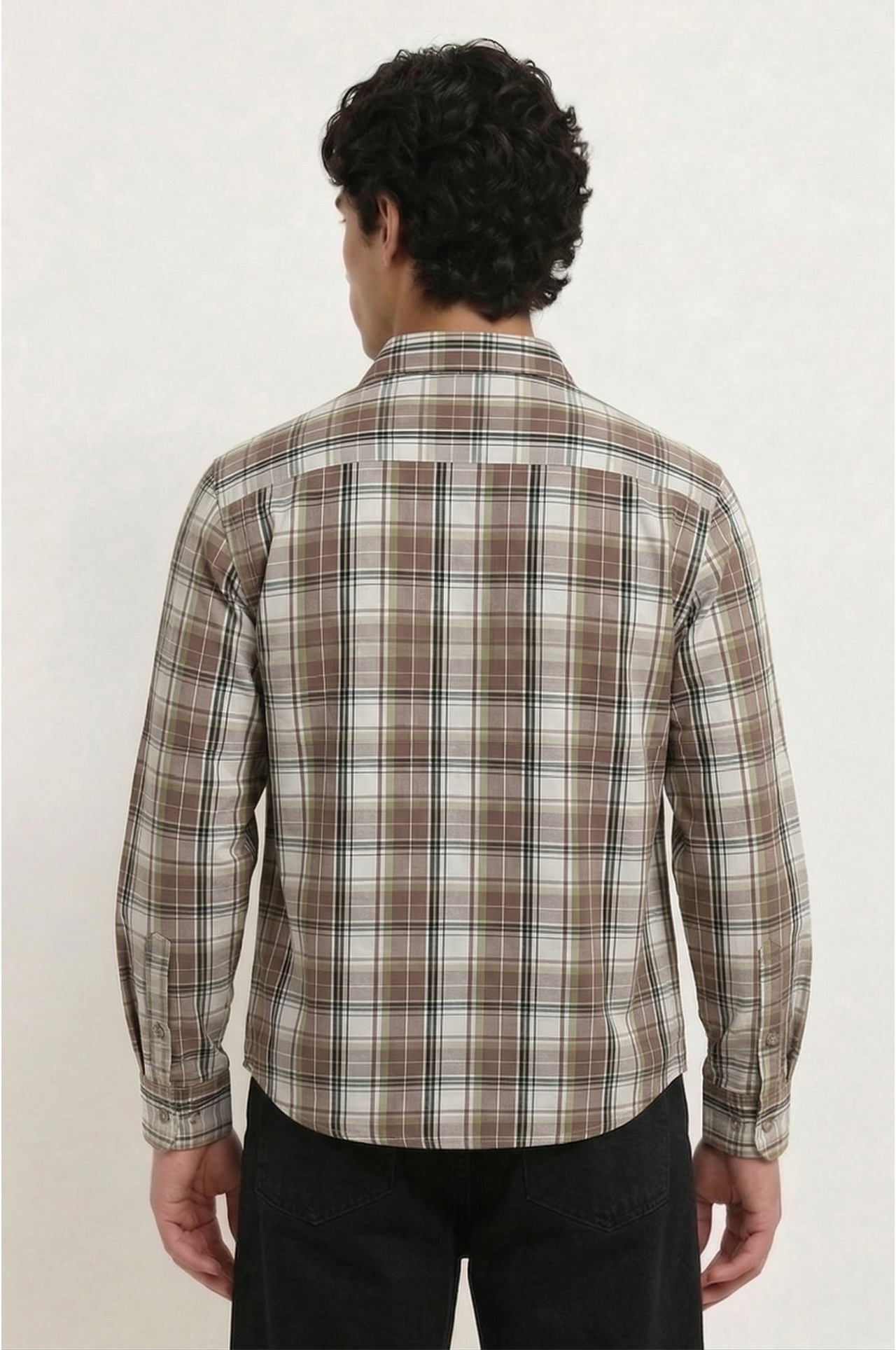 Cool Bee Urban Windowpane Button-Down for Men - Windowpane Check Casual Shirt India - Lifestyle View