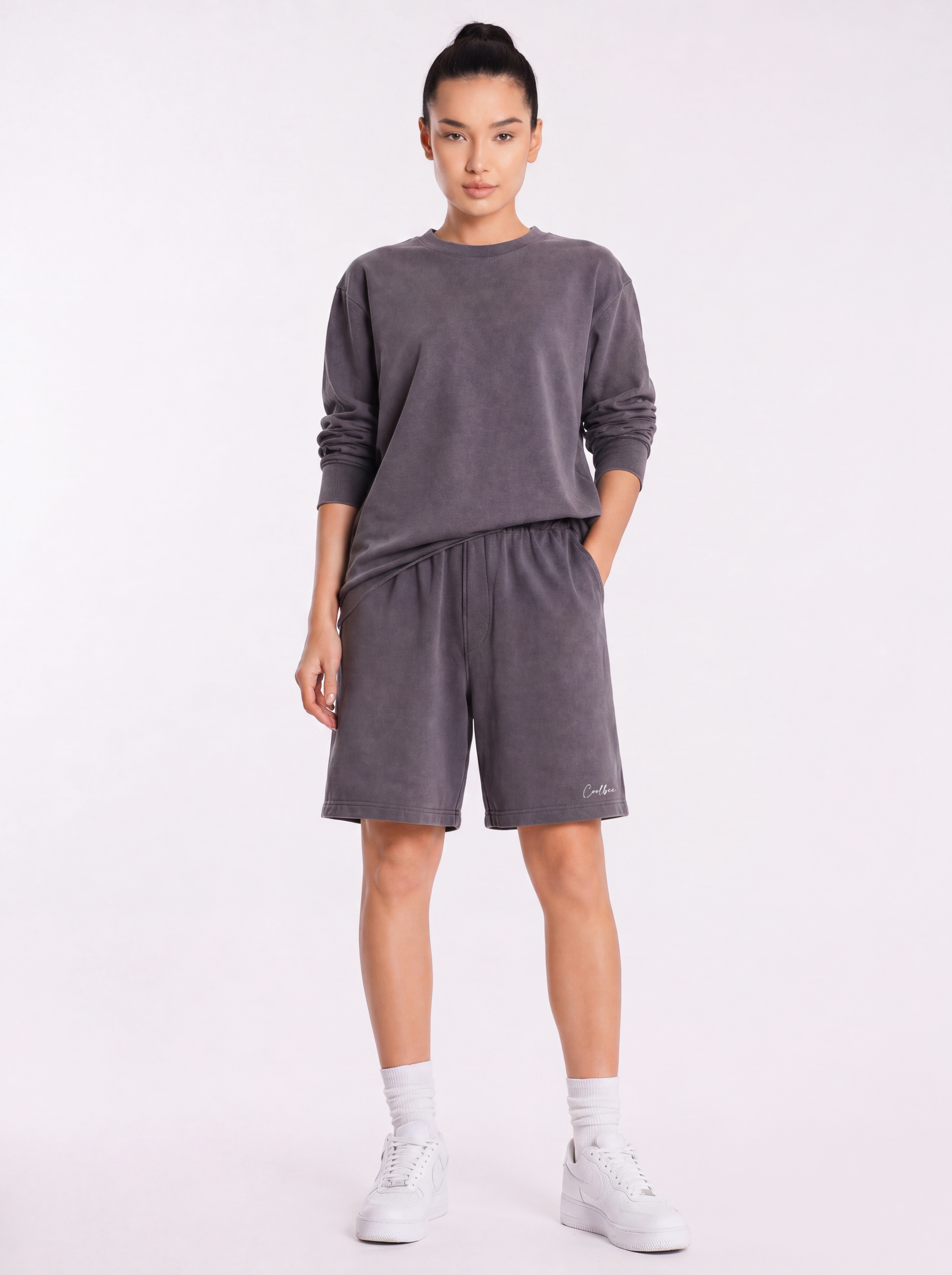 Cool Bee Regular Fit Shorts Black for Women - Bottom Wear India - Lifestyle View